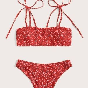 shein floral bikini set